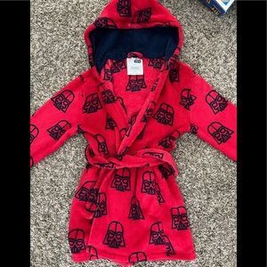 GAP kids Star Wars fleece robe size 6